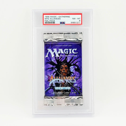 Magic: The Gathering Alliances English Sealed Pack PSA 8