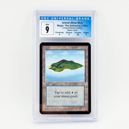 Magic: The Gathering Alpha Island (Blue Sky) CGC 9