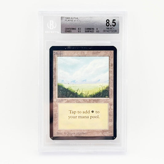Magic: The Gathering Alpha Plains Beckett 8.5