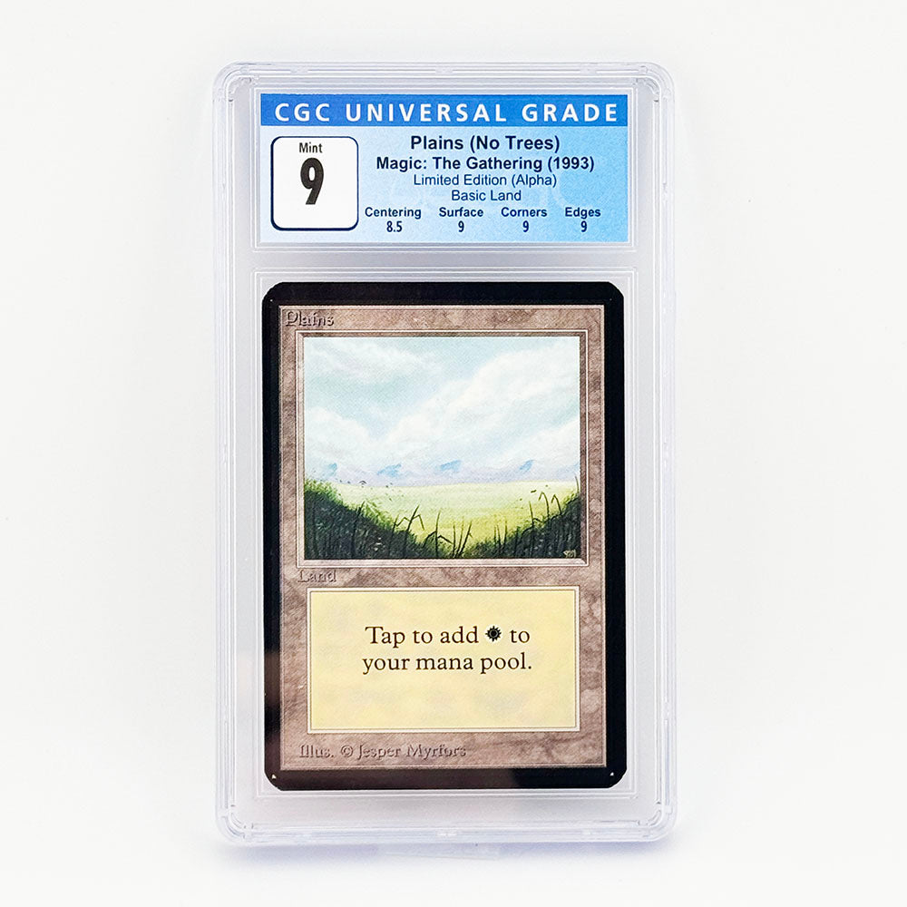 Magic: The Gathering Alpha Plains (No Trees) CGC 9