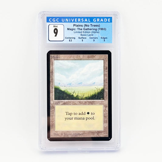 Magic: The Gathering Alpha Plains (No Trees) CGC 9