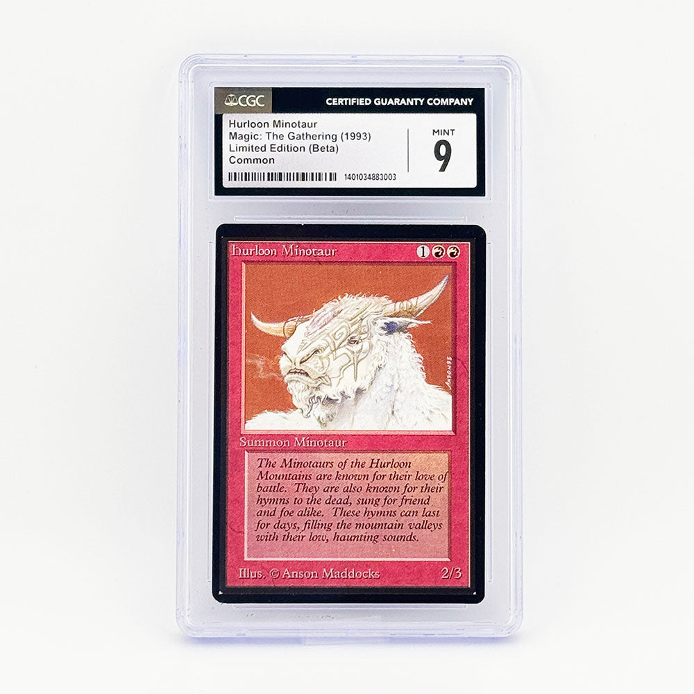 Magic: The Gathering Beta Hurloon Minotaur CGC 9