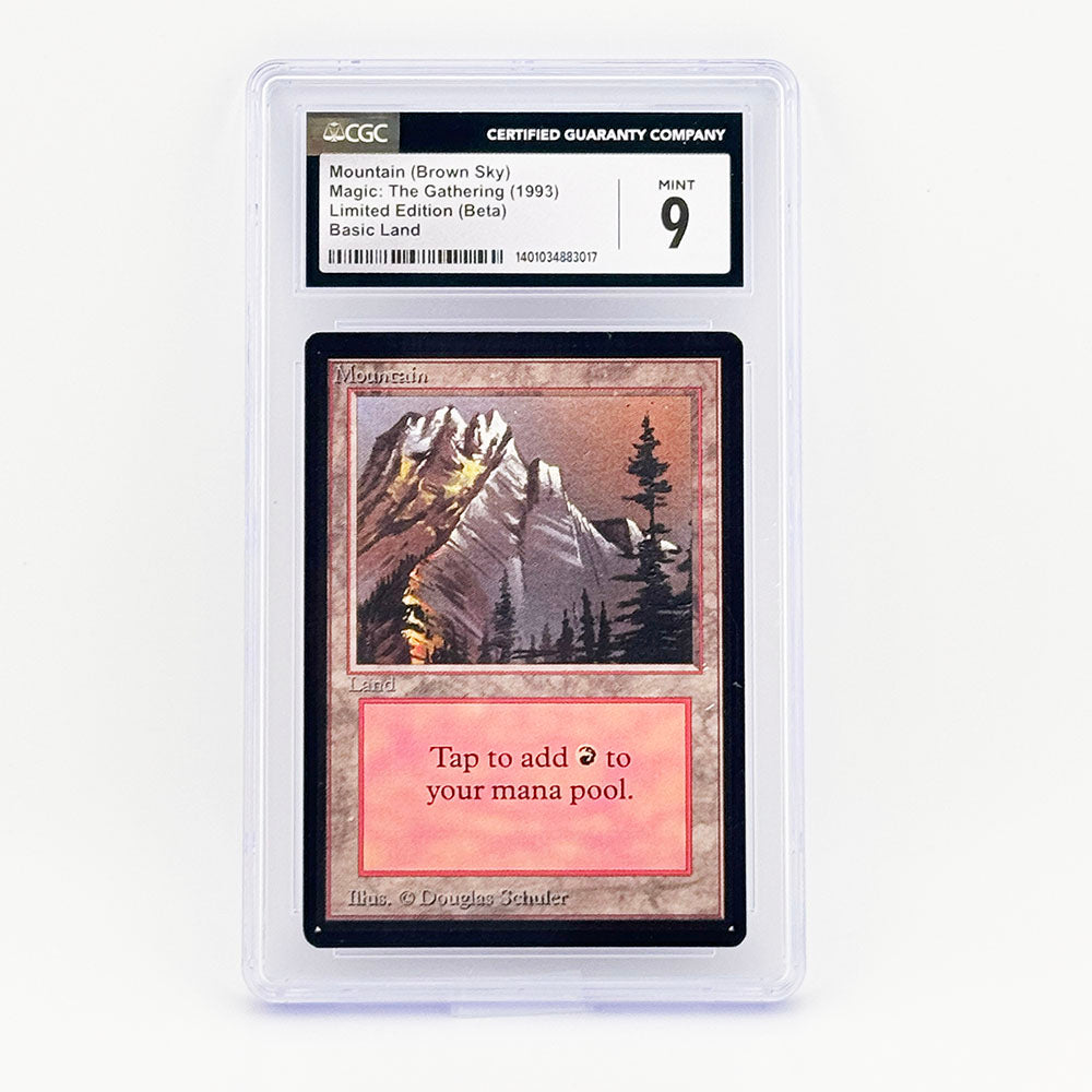 Magic: The Gathering Beta Mountain (Brown Sky) CGC 9