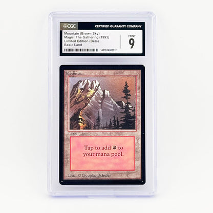 Magic: The Gathering Beta Mountain (Brown Sky) CGC 9