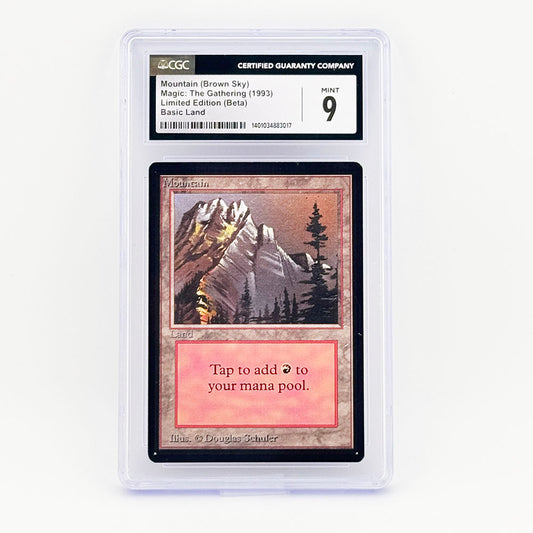 Magic: The Gathering Beta Mountain (Brown Sky) CGC 9