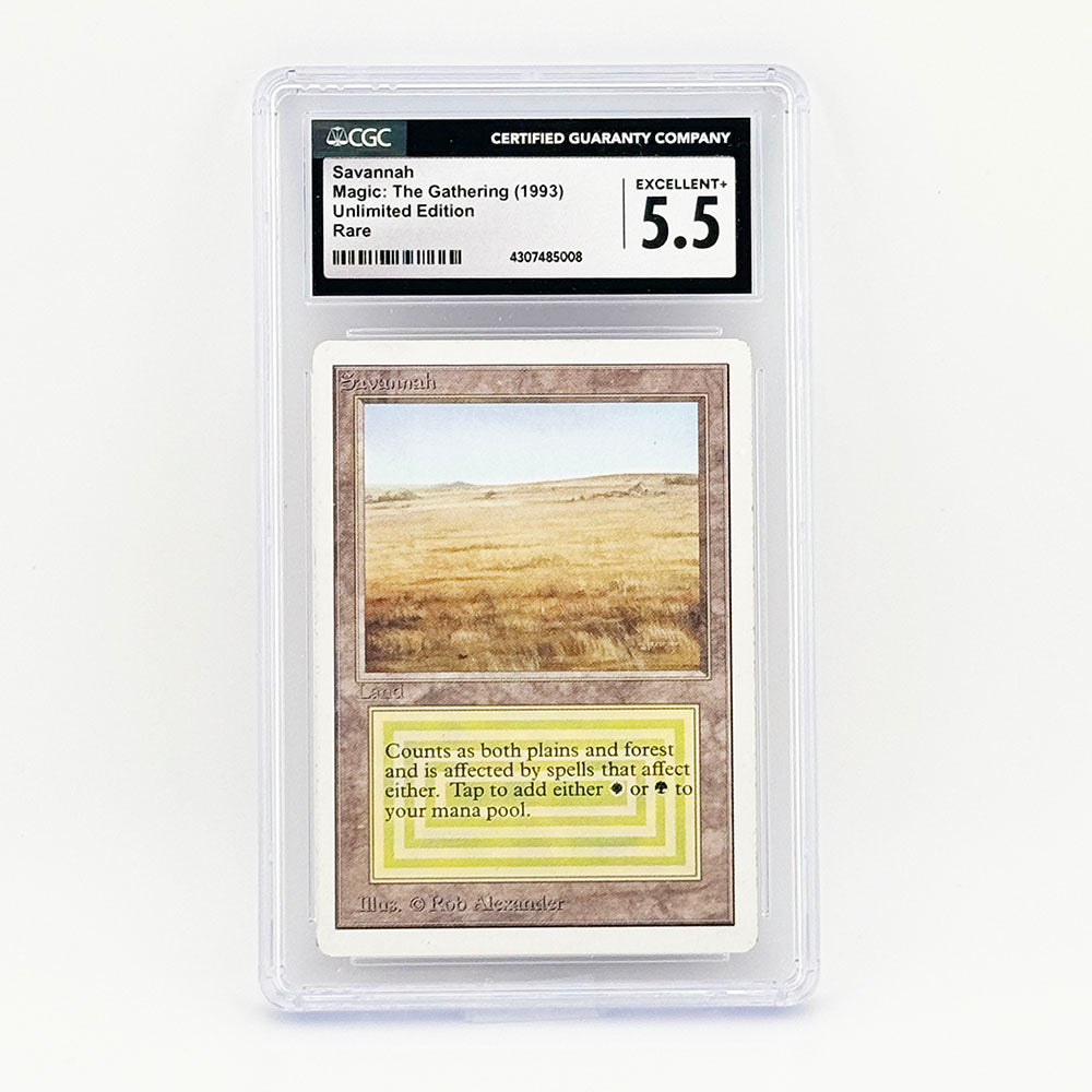 Magic: The Gathering Unlimited Savannah Dual Land CGC 5.5
