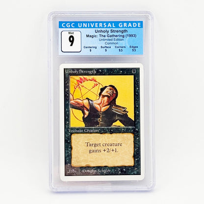 Magic: The Gathering Unlimited Holy Strength CGC 9
