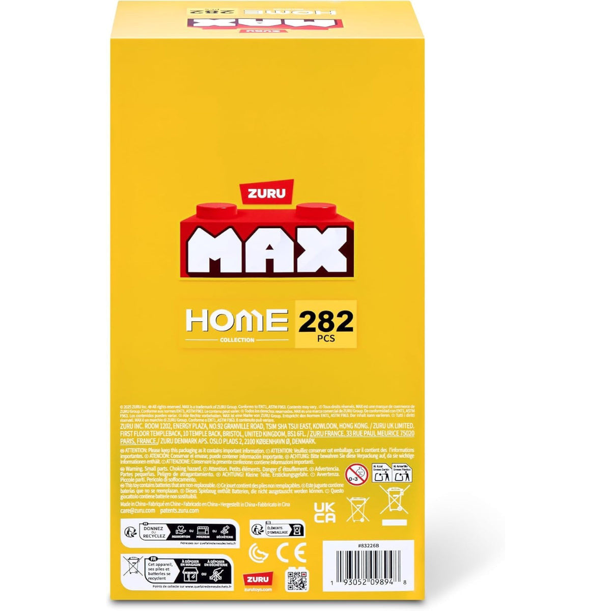 Zuru Max Home Building Bricks 282 Pieces Books & Lamp